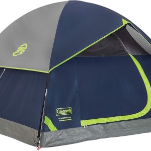 Coleman Sundome Camping Tent with Rainfly, 2/3/4/6 Person Tent Sets Up in 10 Mins, Weatherproof Tent for Camping, Festivals, Backyard, Sleepovers, & More